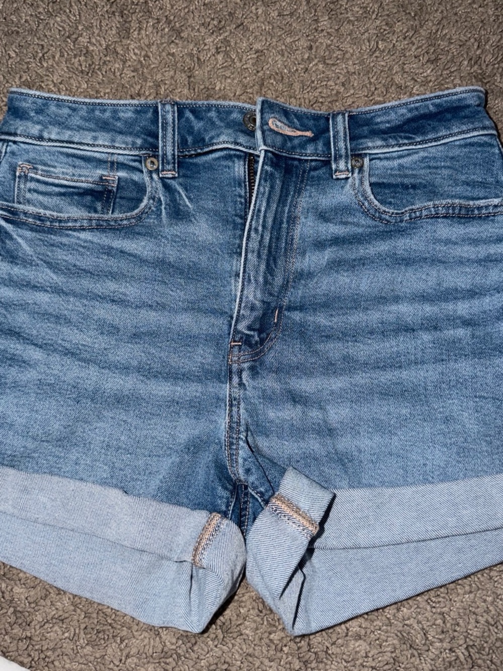 American eagle  Blue Denim Women’s Shorts - Picture 4 of 5